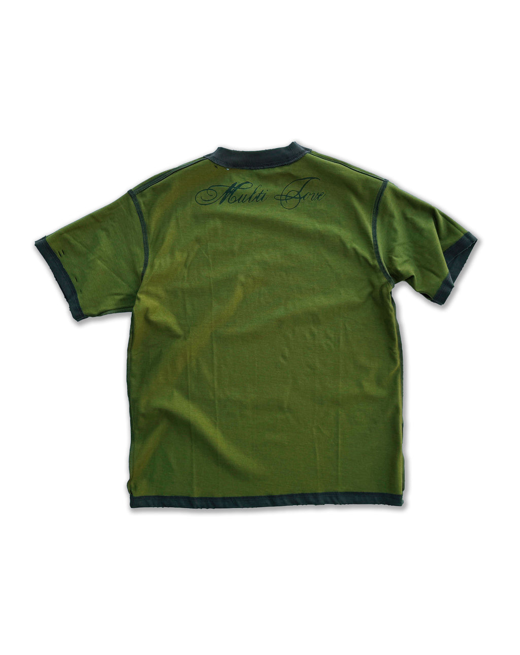 'ROT/WEEP' reversible t-shirt - GREEN