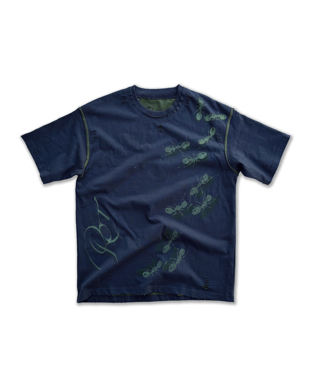 'ROT/WEEP' reversible t-shirt - GREEN