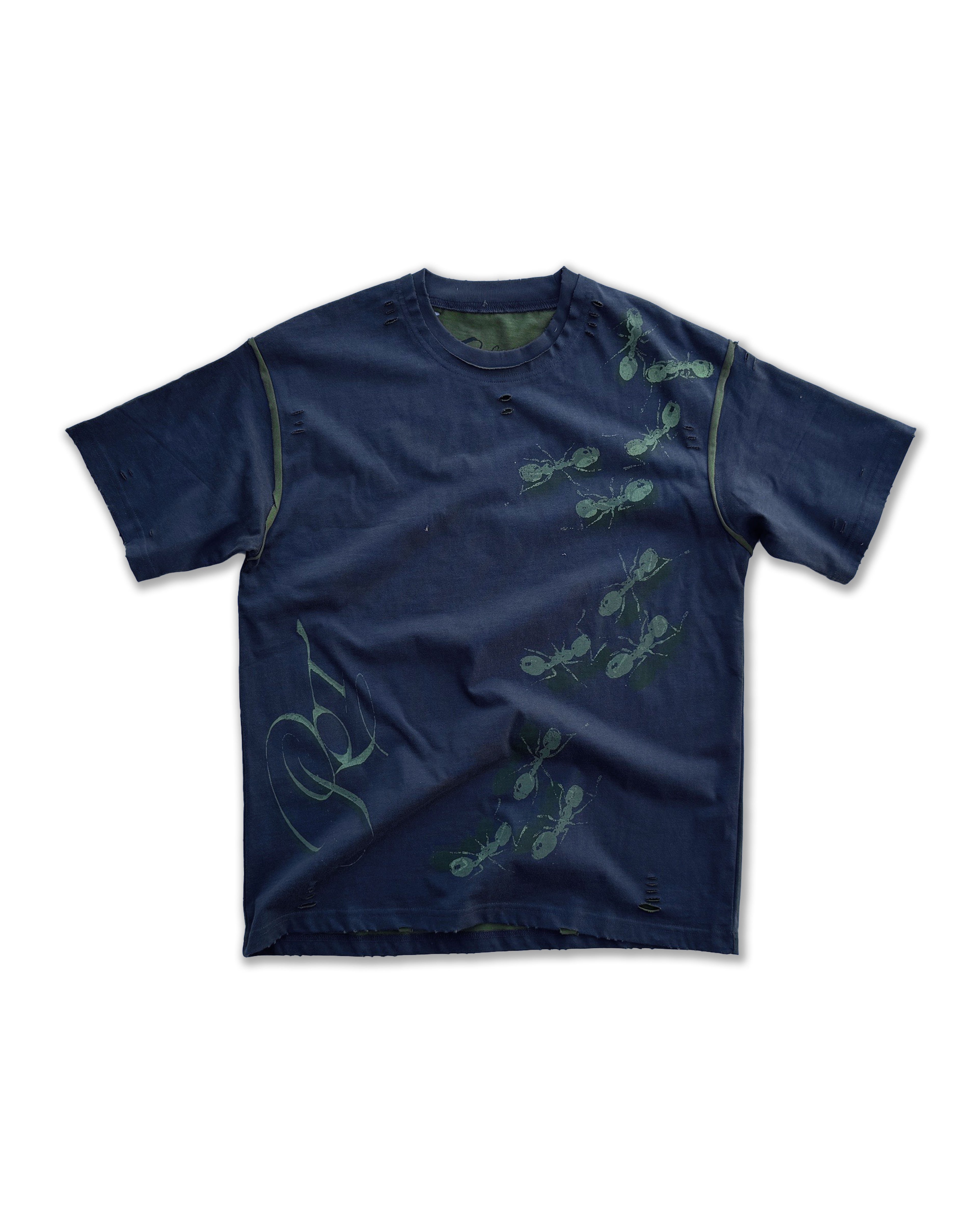 'ROT/WEEP' reversible t-shirt - GREEN