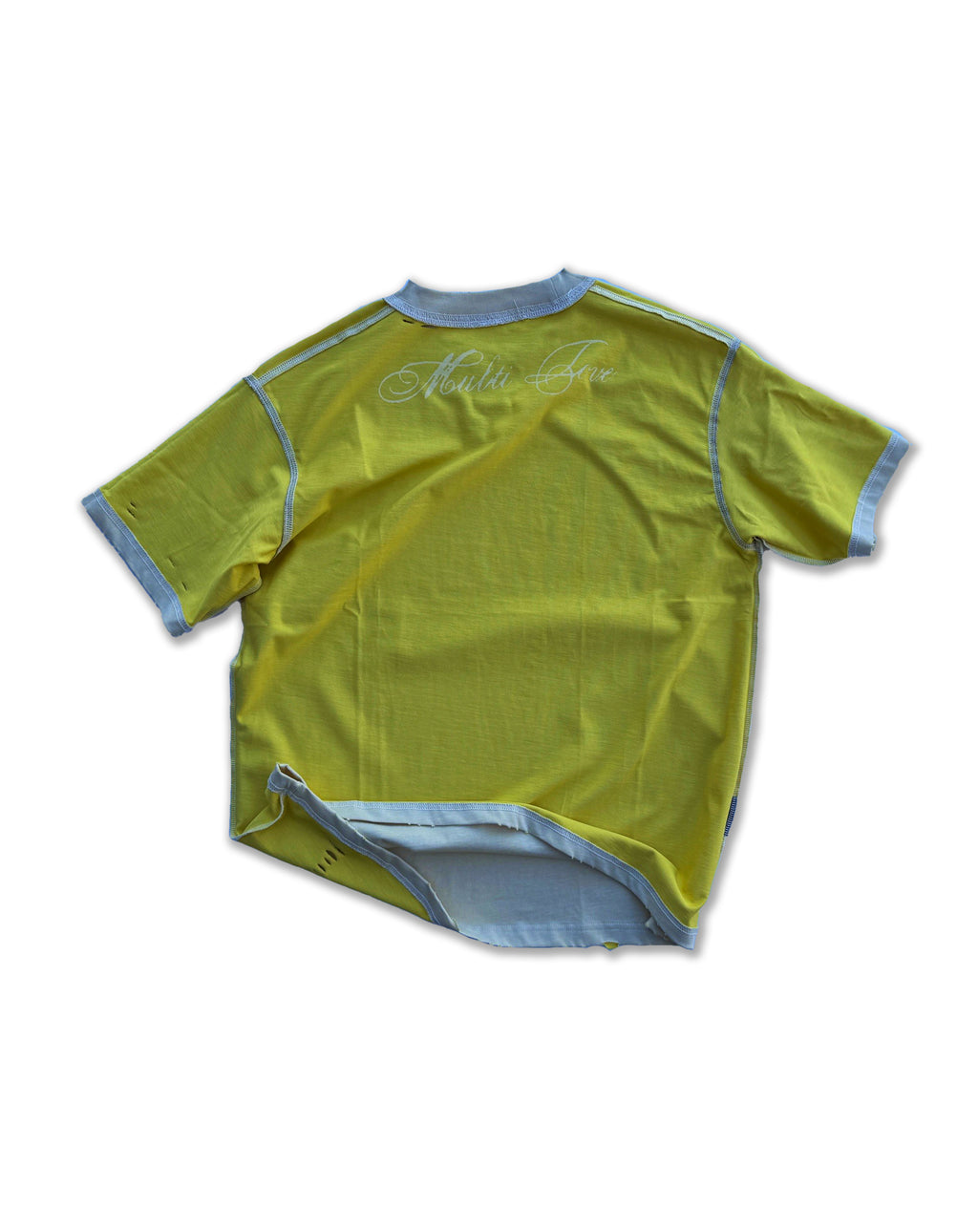 'ROT/WEEP' reversible t-shirt - YELLOW