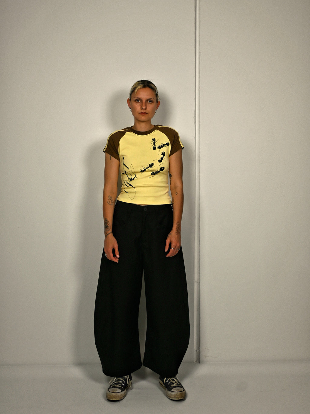'ROT' baby tee - YELLOW