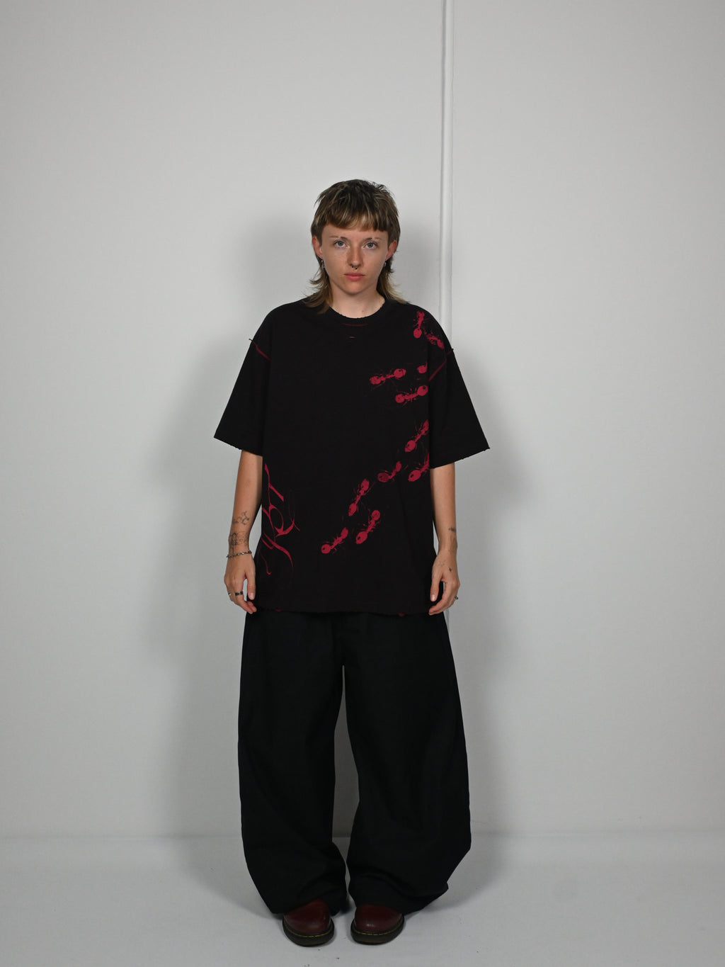 'ROT/WEEP' reversible t-shirt - RED