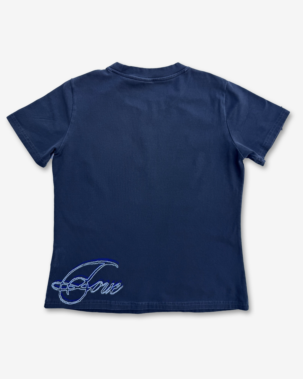 FLOWER BURST - black loose baby tee