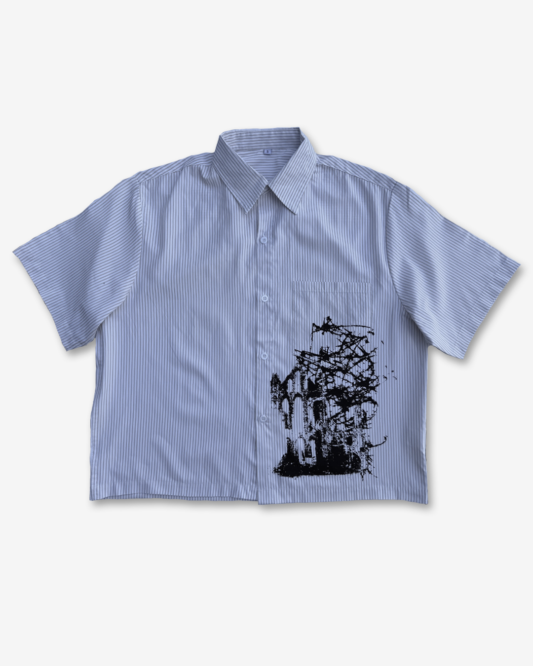 GATE - cream boxy button up