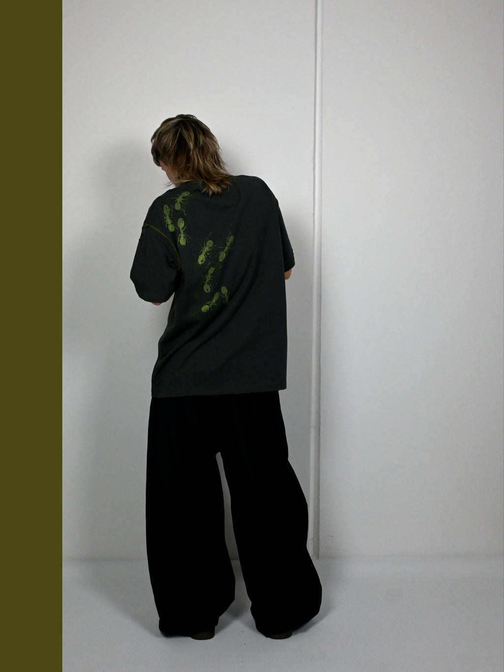 'ROT/WEEP' reversible t-shirt - GREEN