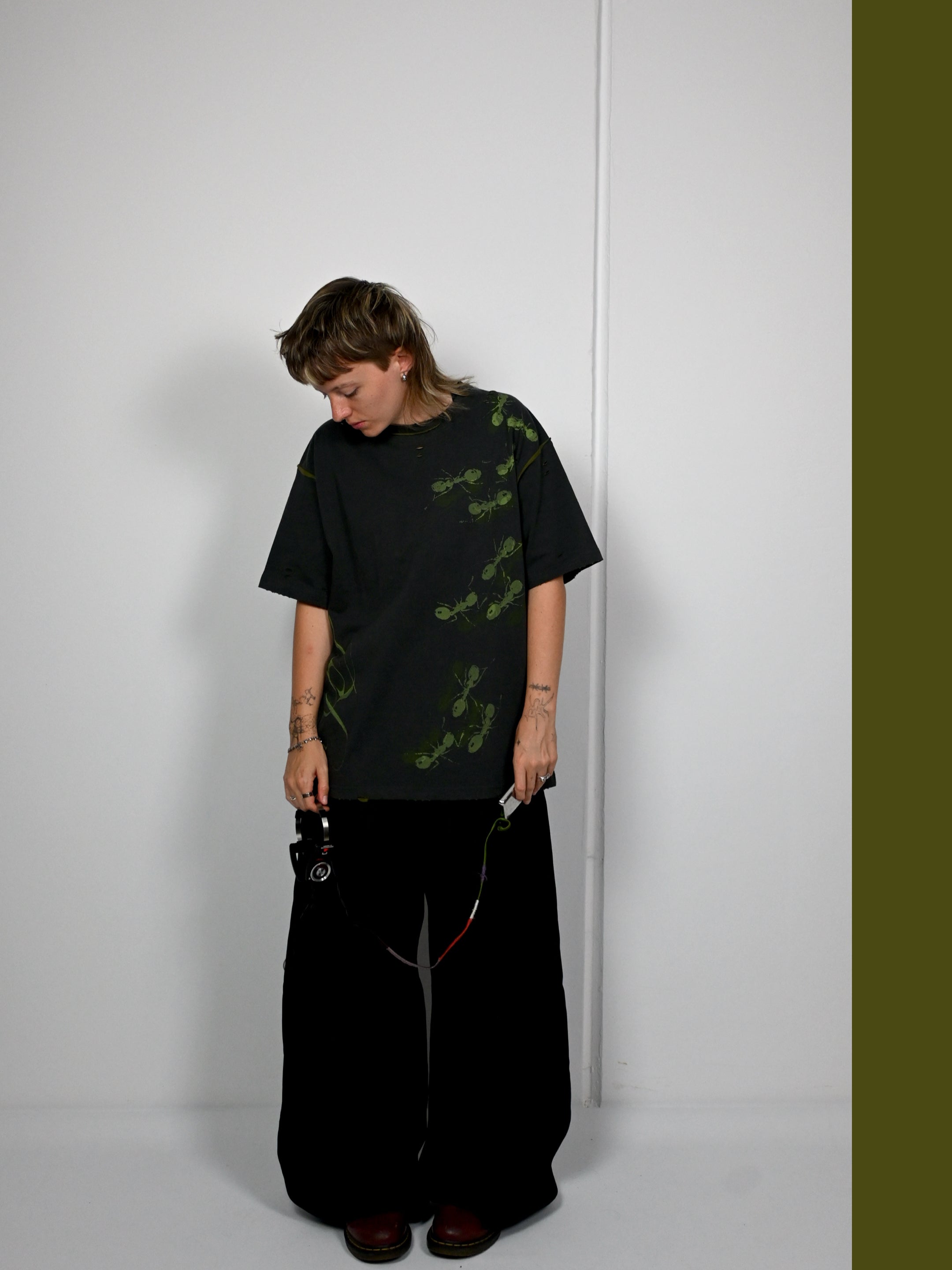 'ROT/WEEP' reversible t-shirt - GREEN