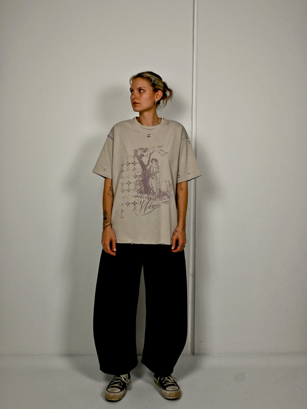 'ROT/WEEP' reversible t-shirt - PURPLE