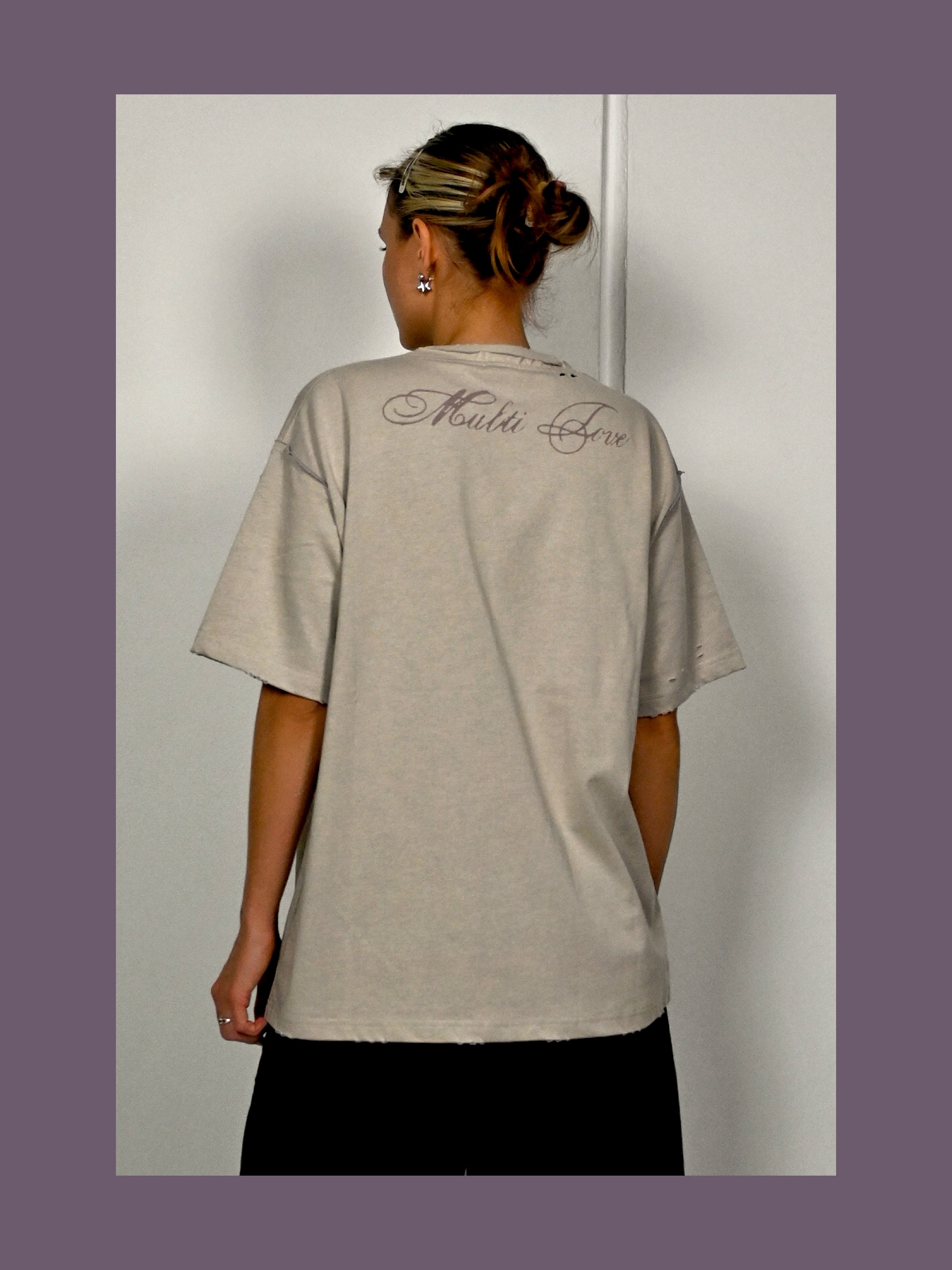'ROT/WEEP' reversible t-shirt - PURPLE