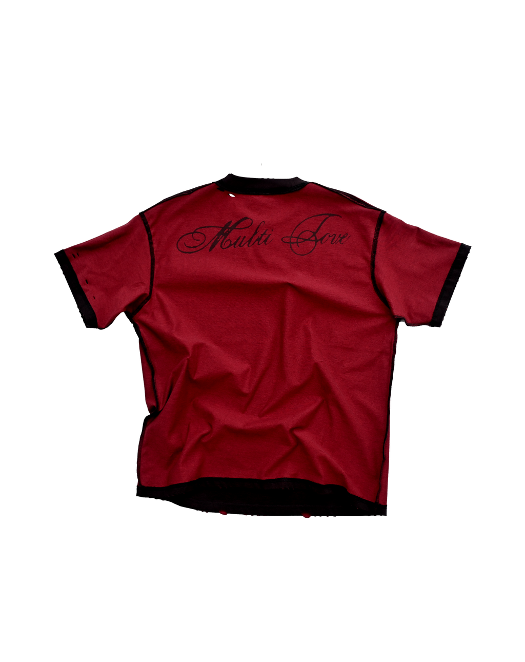 'ROT/WEEP' reversible t-shirt - RED