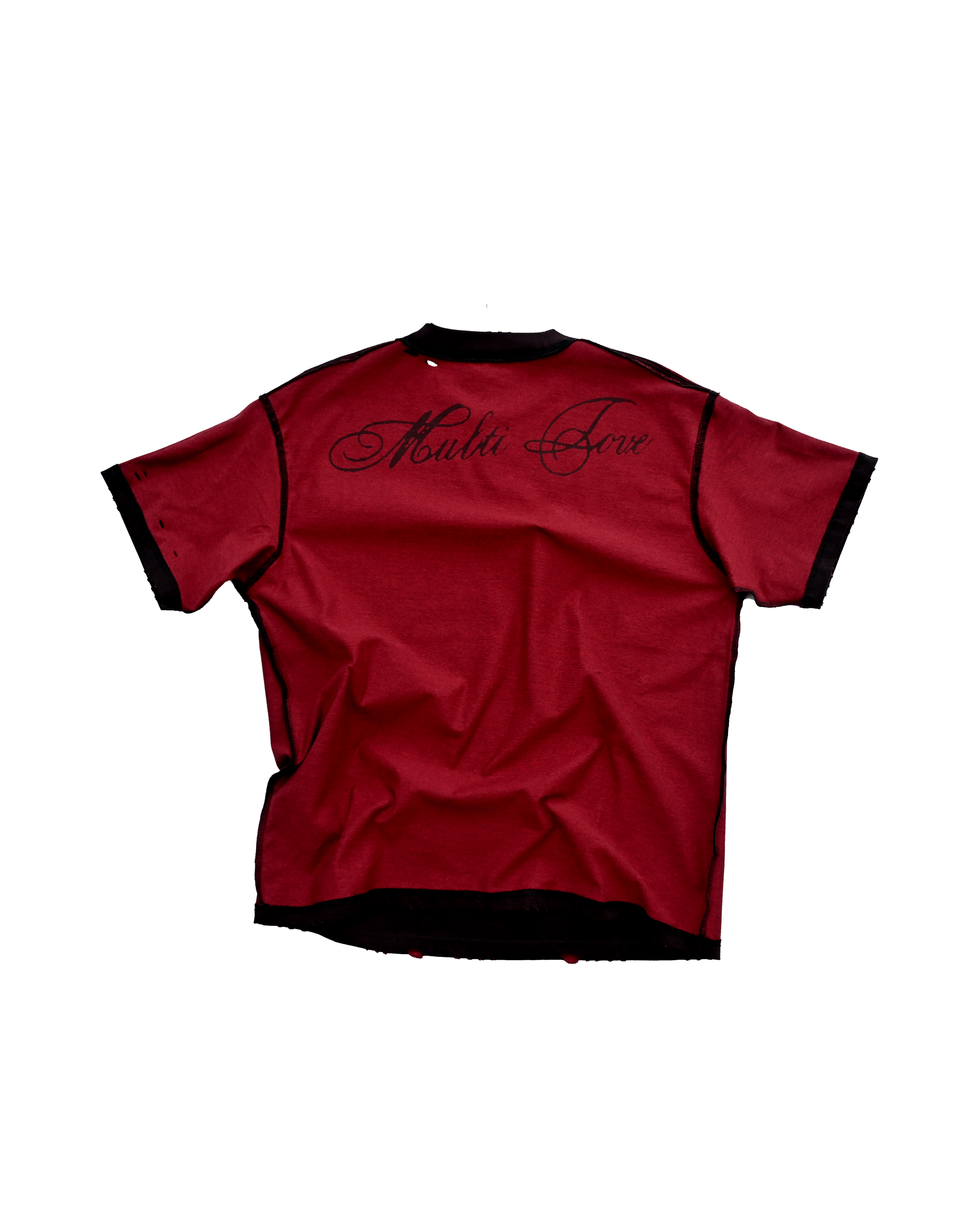 'ROT/WEEP' reversible t-shirt - RED