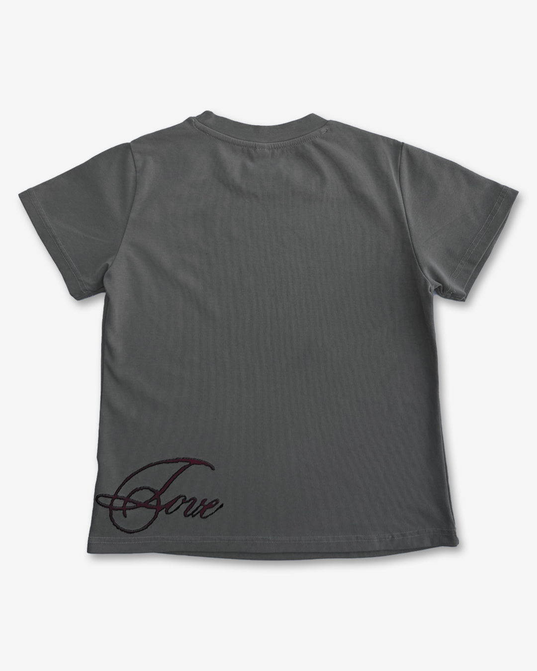 FLOWER BURST - khaki loose baby tee