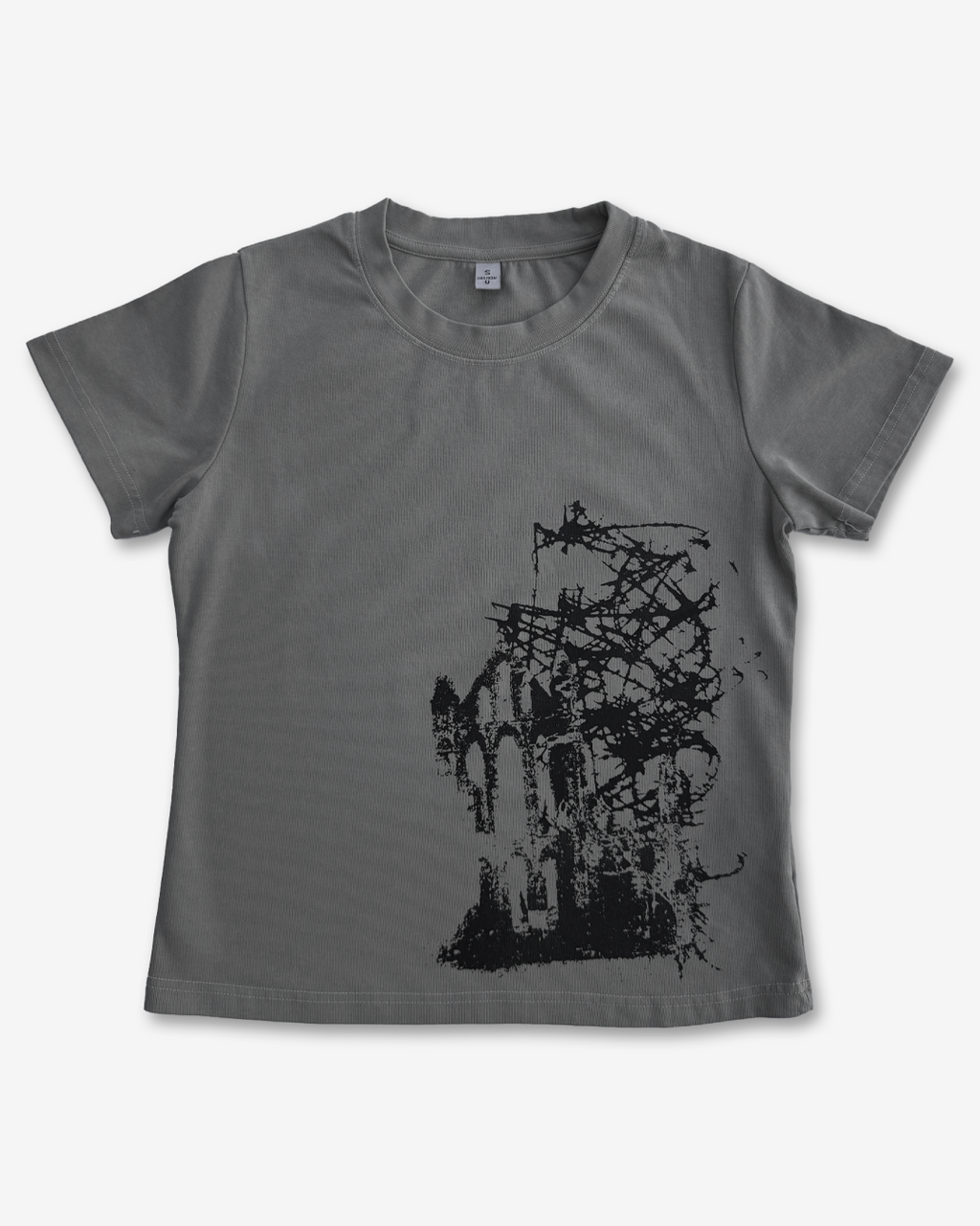 GATE - khaki loose baby tee