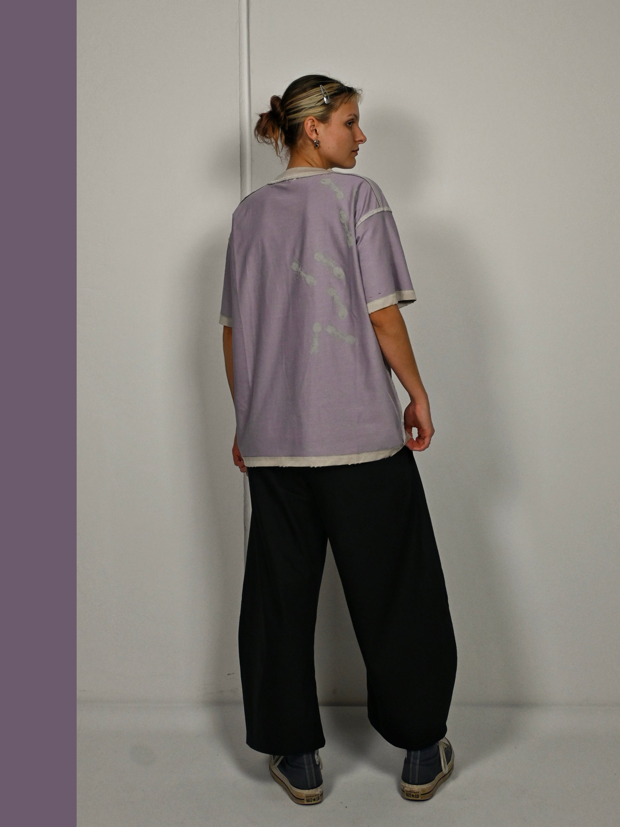 'ROT/WEEP' reversible t-shirt - PURPLE