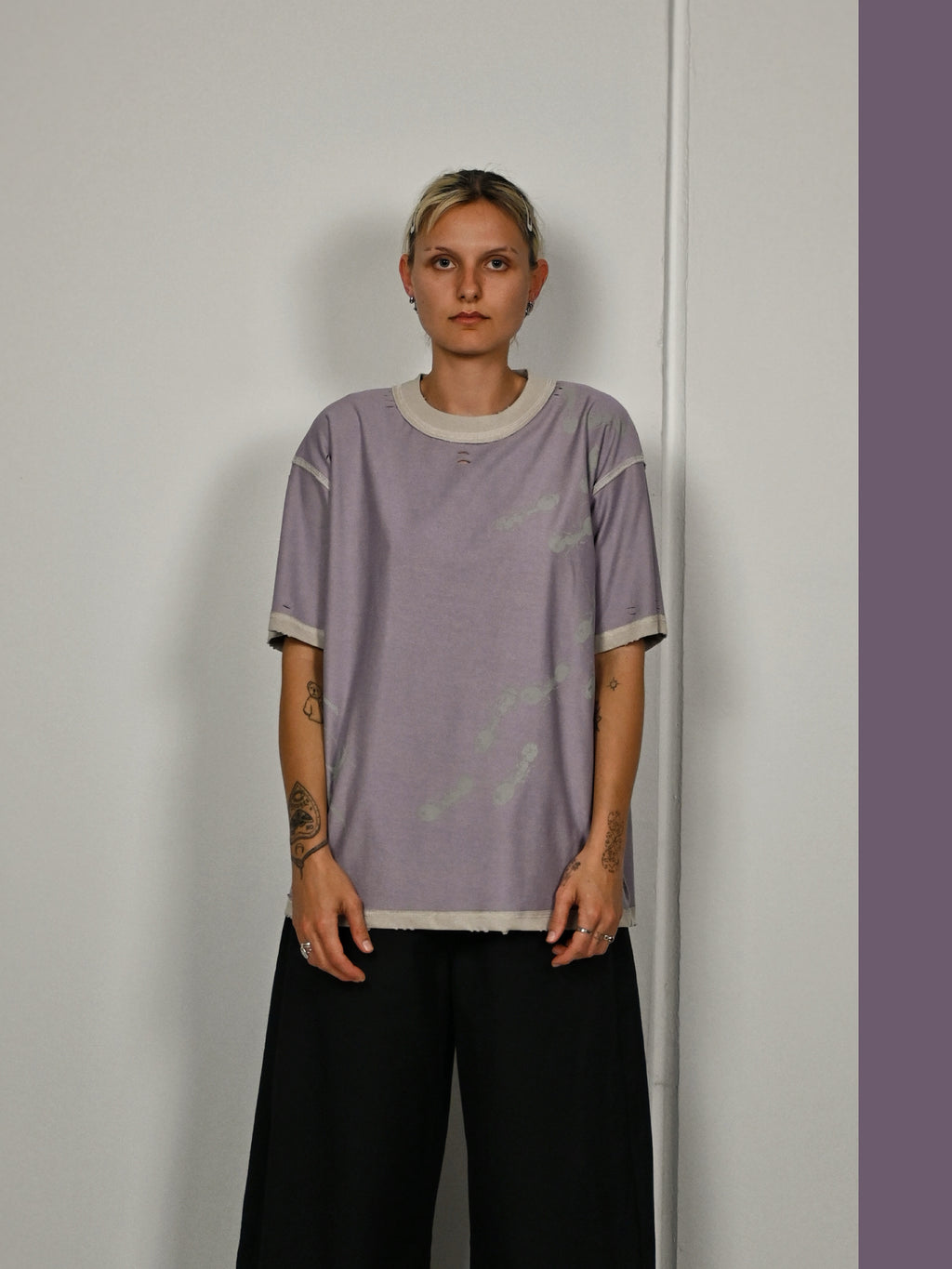 'ROT/WEEP' reversible t-shirt - PURPLE