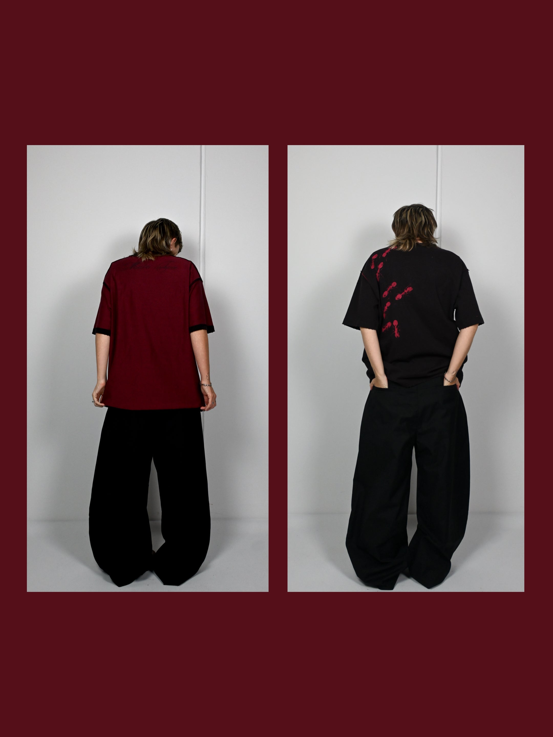 'ROT/WEEP' reversible t-shirt - RED