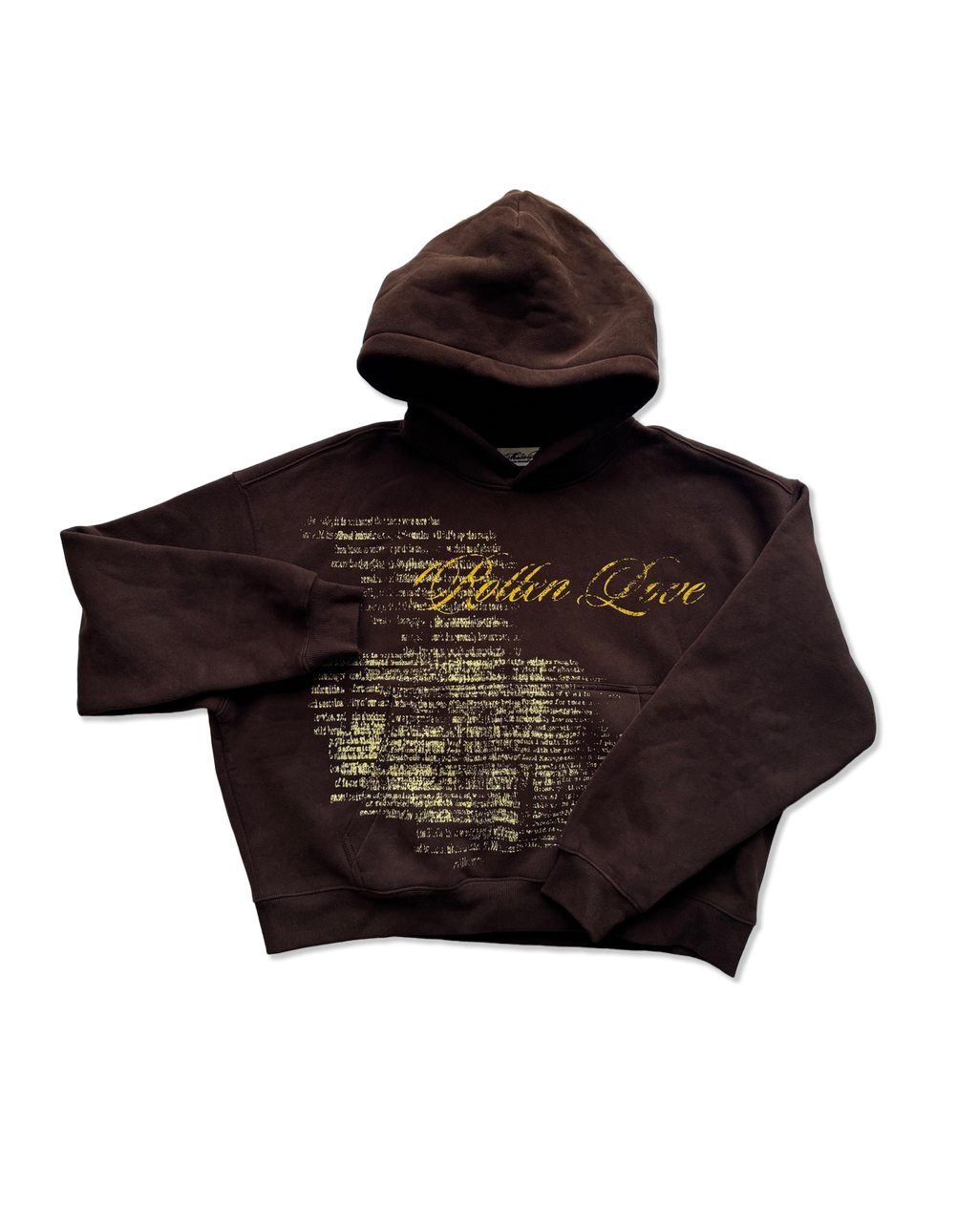 'TAINTED LOVE' fleece hoodie brown