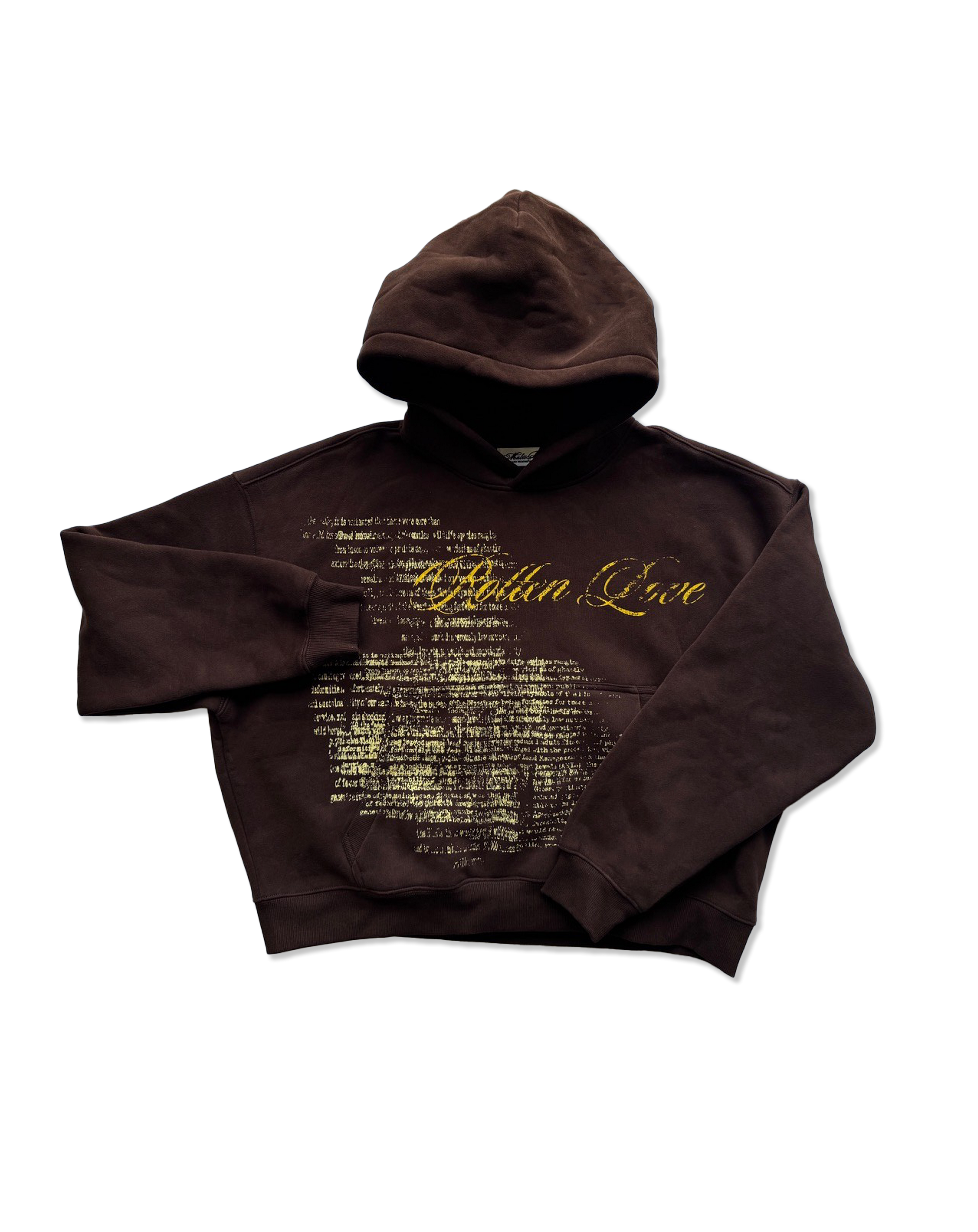 'TAINTED LOVE' fleece hoodie brown