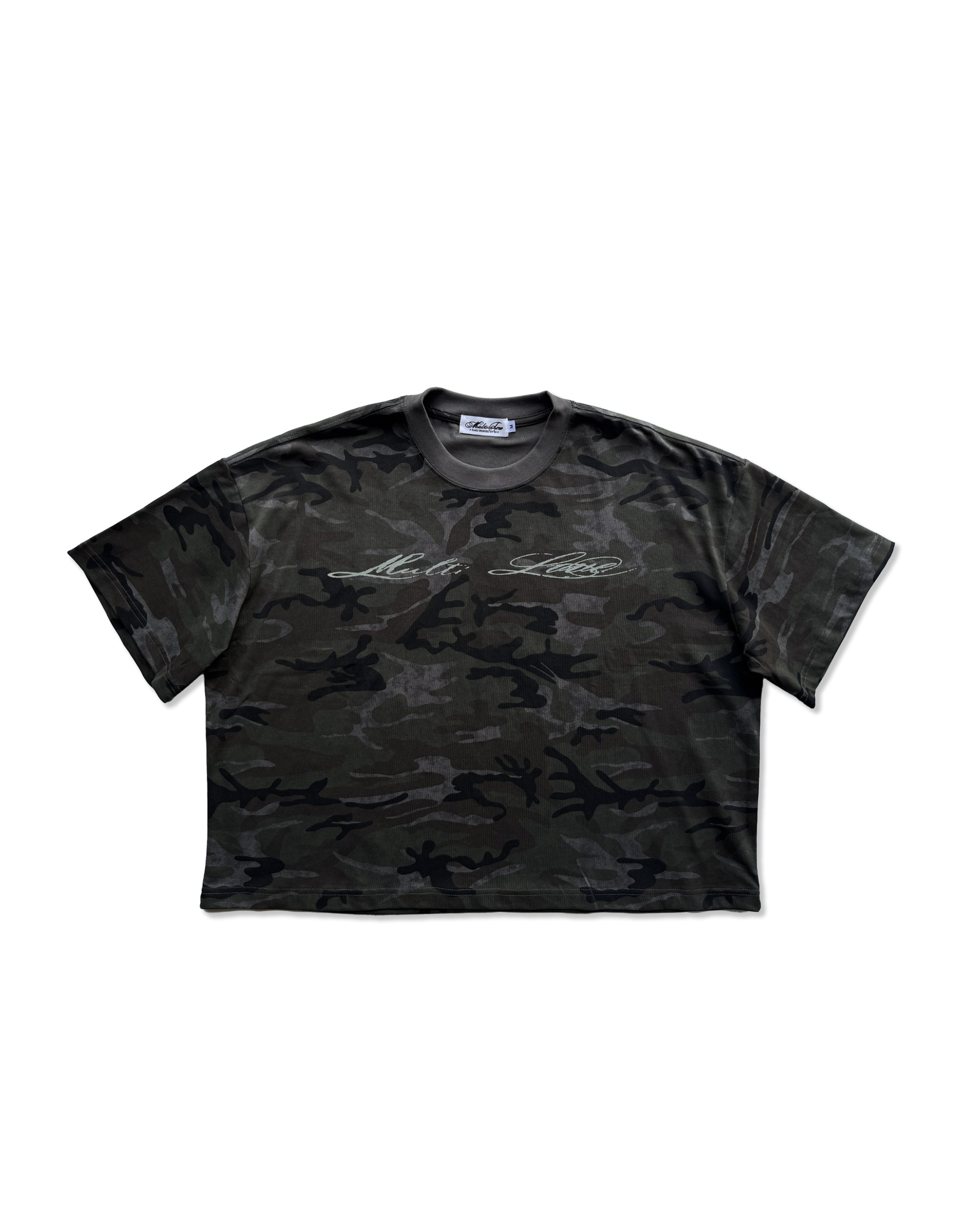 'CORRODING CAMO' boxy tee