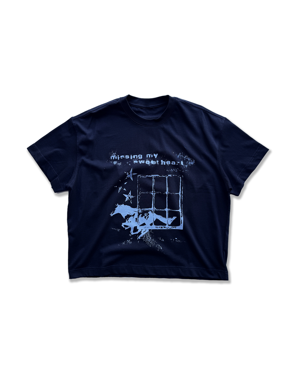 'MISSING MY SWEETHEART' boxy t-shirt