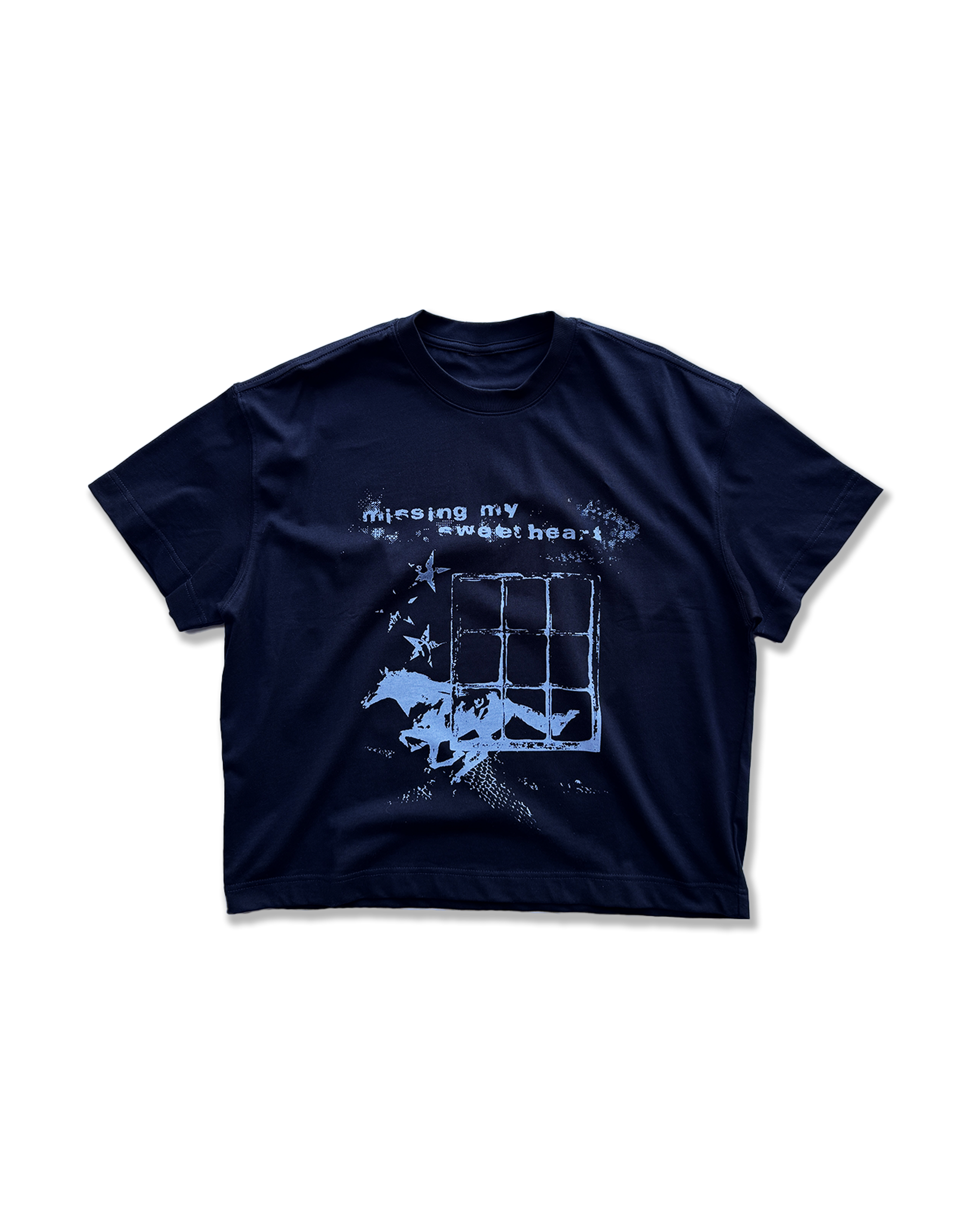 'MISSING MY SWEETHEART' boxy t-shirt