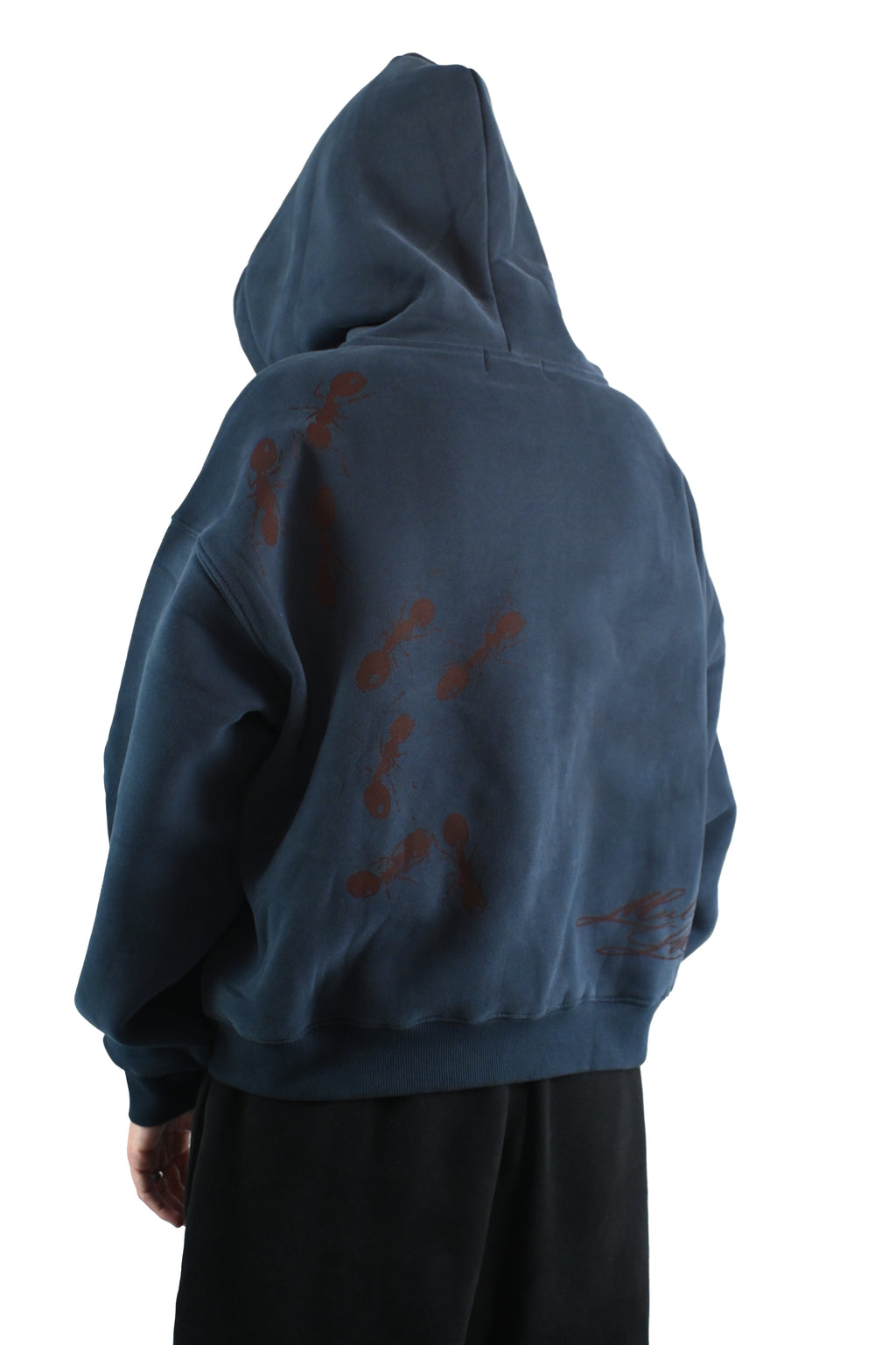 'ROTTEN CORE' fleece zip up navy