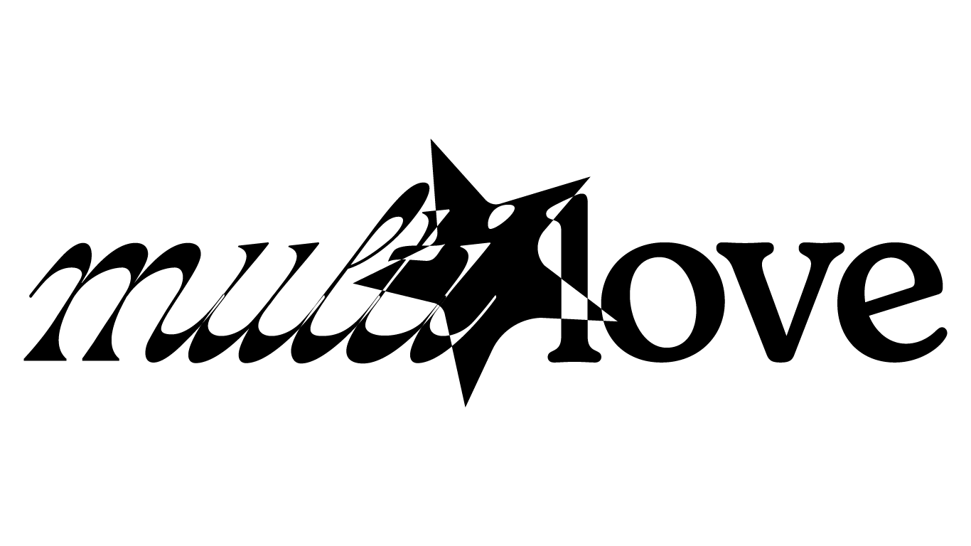 multi love logo black
